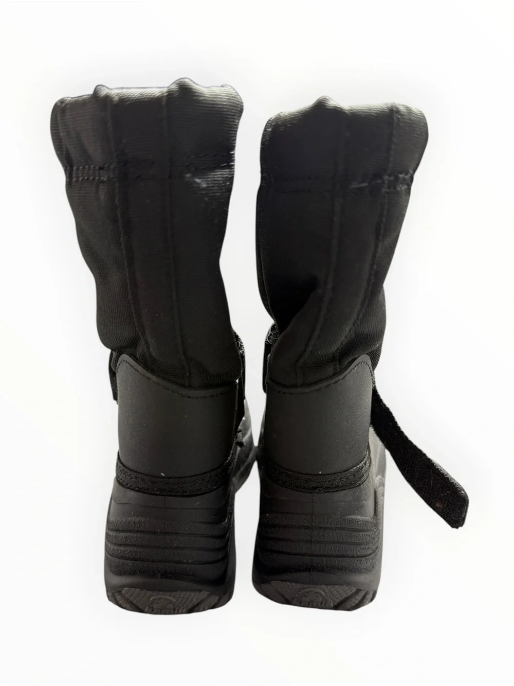 Kamik Snow Boots Kids Black Waterproof Insulated Hook Loop Winter Size 9